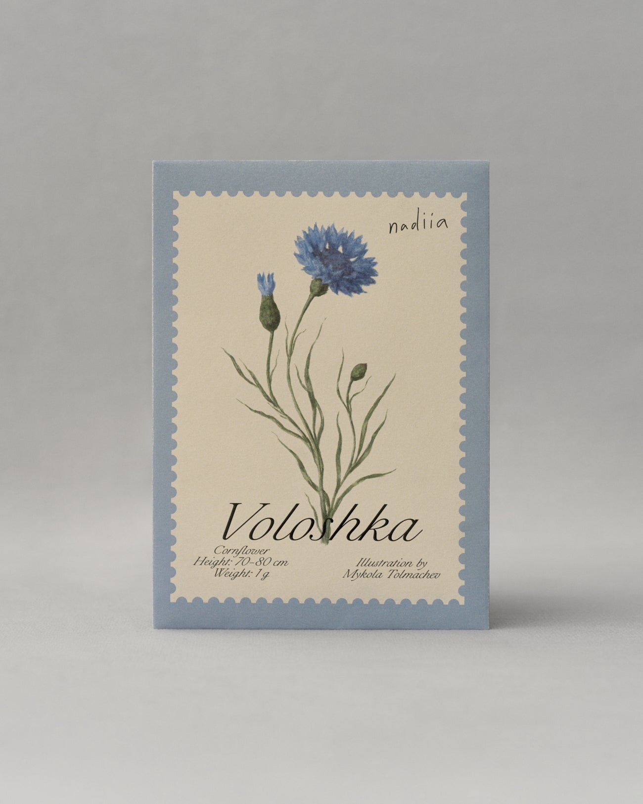 Купіть виріб ручної роботи Cornflower seeds "Voloshka" від Nadiia World. Ідеальний вибір для додавання вишуканості та шарму до вашого житлового простору або колекції особистих аксесуарів.