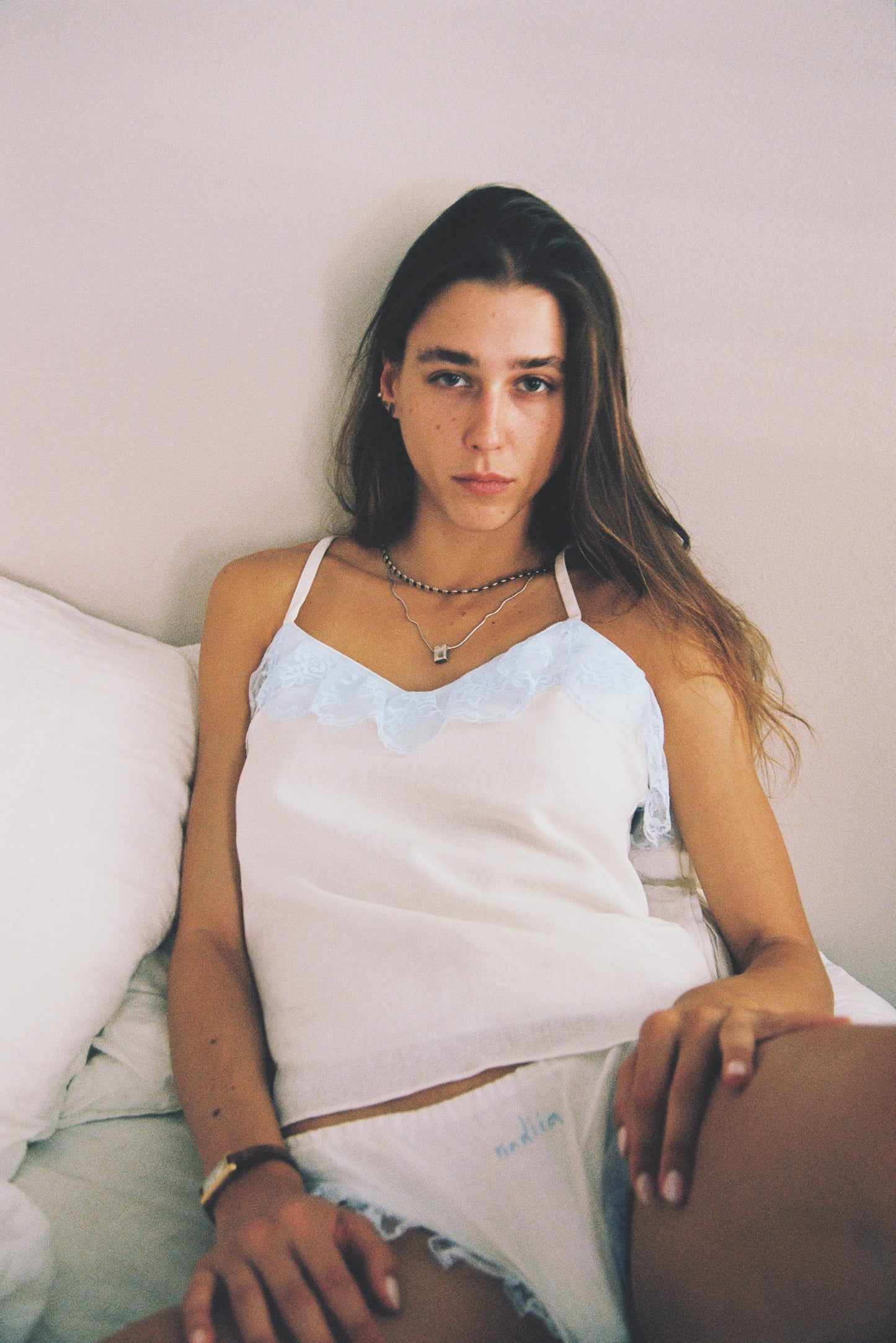 Купіть виріб ручної роботи Linen Camisole with Blue Lace “Baby Doll” від Nadiia World. Ідеальний вибір для додавання вишуканості та шарму до вашого житлового простору або колекції особистих аксесуарів.