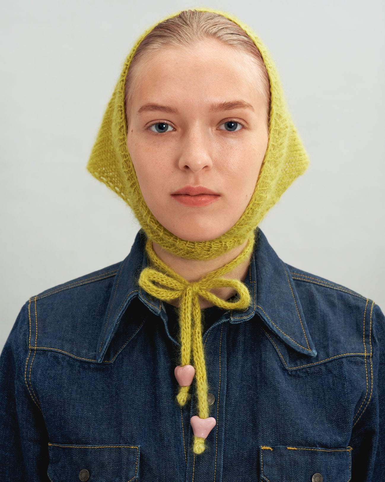 Mohair Headscarf in Linden