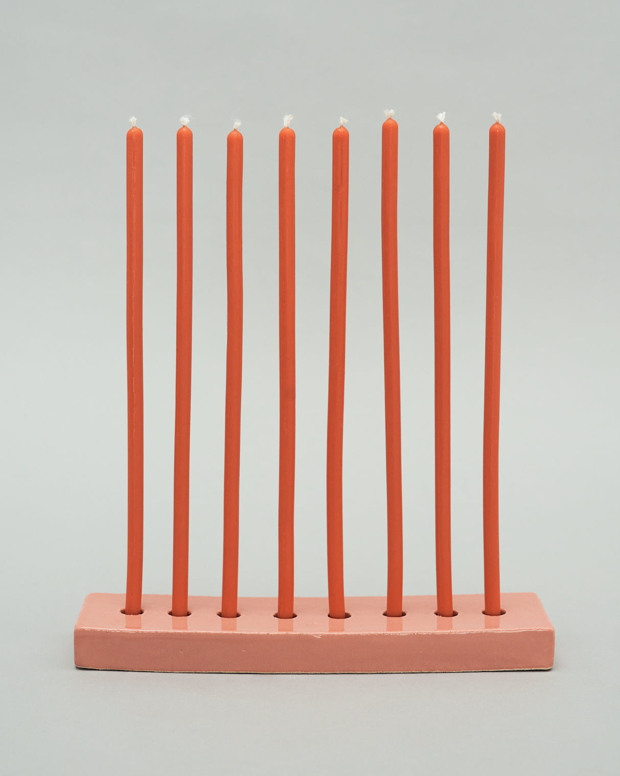 An Eight-Arm Candle Holder in Bellini