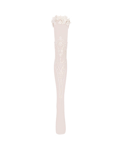 Купіть виріб ручної роботи White Fishnet Stockings with Lace and Bow “Opulence” від Nadiia World. Ідеальний вибір для додавання вишуканості та шарму до вашого житлового простору або колекції особистих аксесуарів.