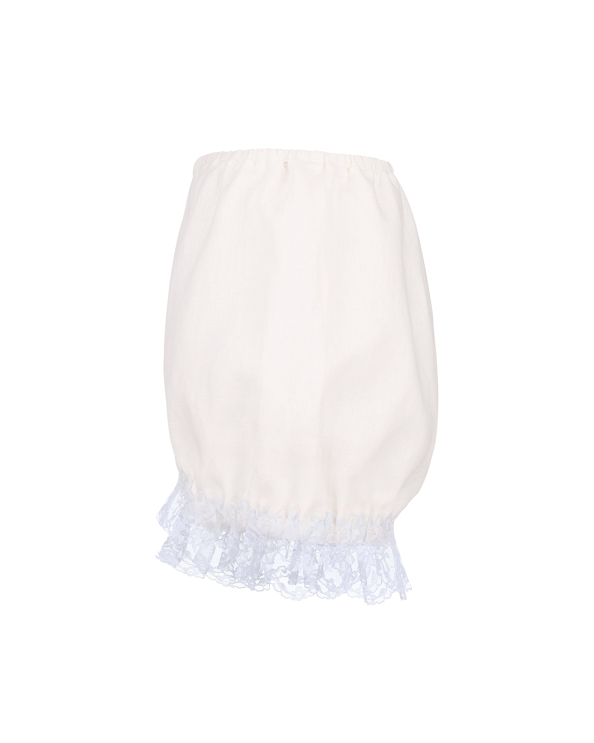 Купіть виріб ручної роботи Linen Shorts with Blue Lace “Baby Doll” від Nadiia World. Ідеальний вибір для додавання вишуканості та шарму до вашого житлового простору або колекції особистих аксесуарів.