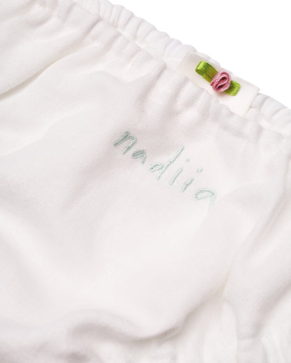 Купіть виріб ручної роботи Linen Panties with Menthol Lace “Baby Doll” від Nadiia World. Ідеальний вибір для додавання вишуканості та шарму до вашого житлового простору або колекції особистих аксесуарів.