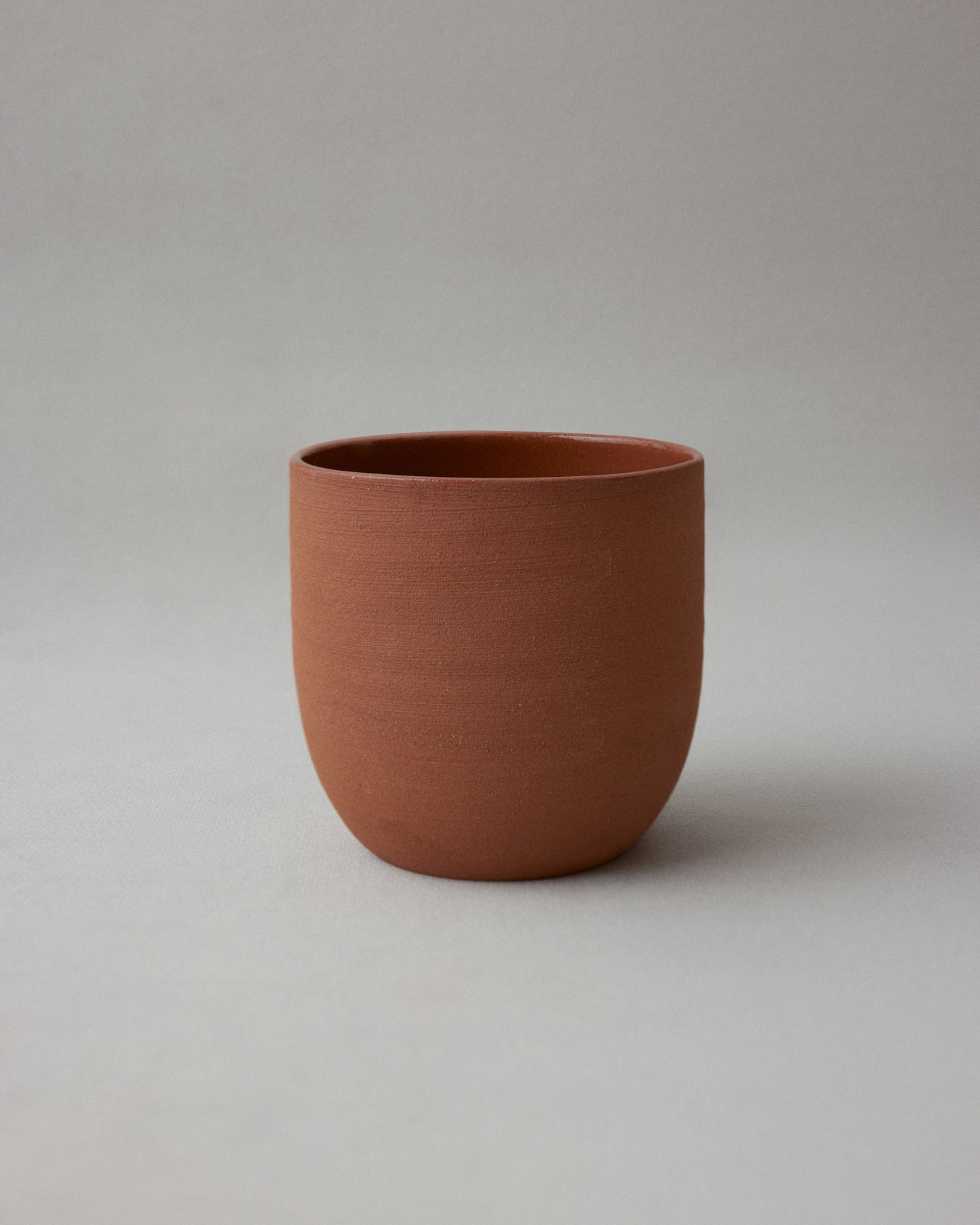 Terracotta Red Ceramic Cup