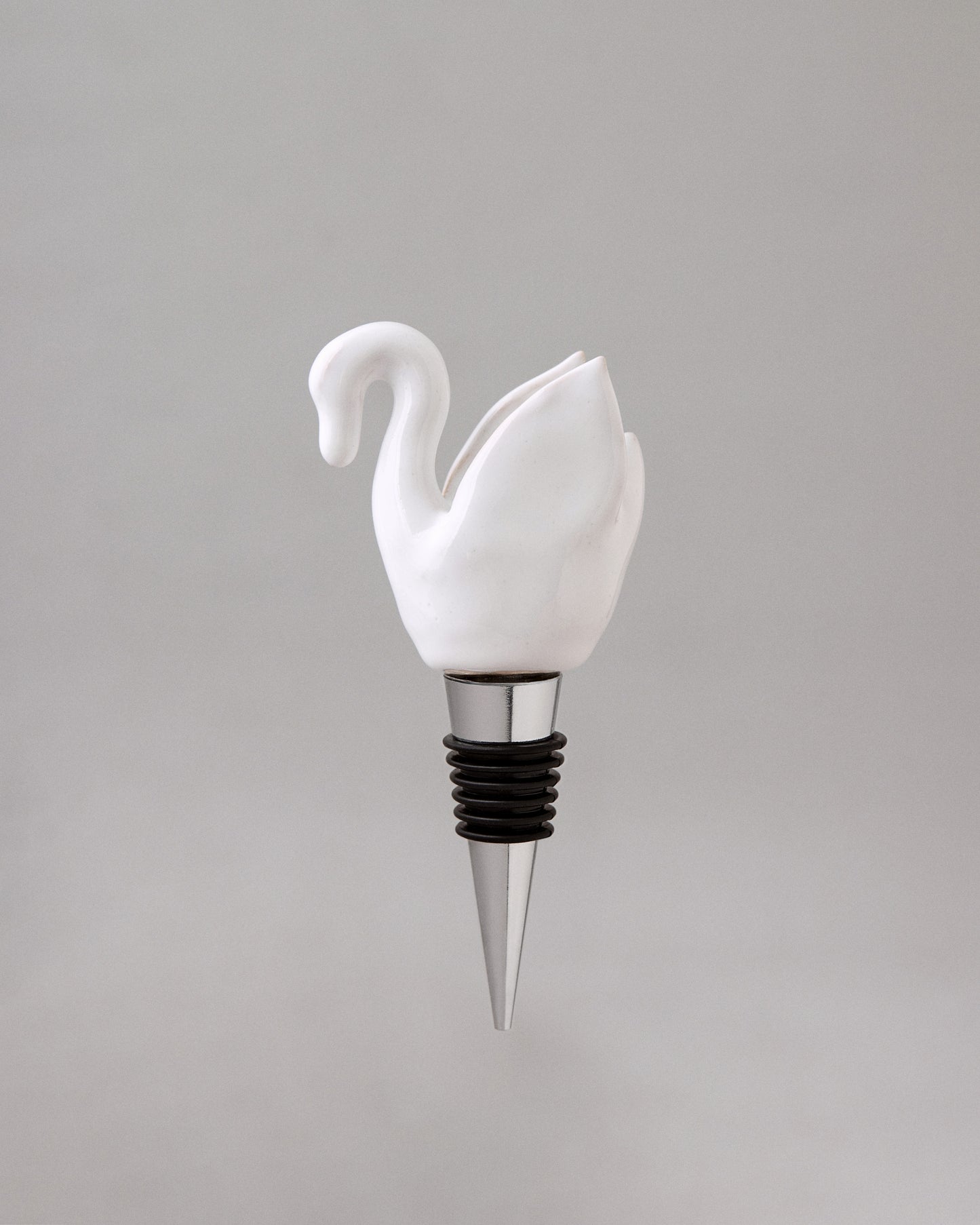 White Swan Bottle Stopper