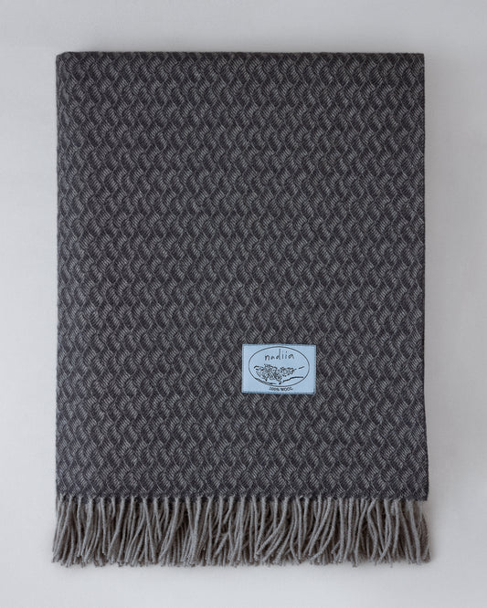 Charcoal Wool Blanket