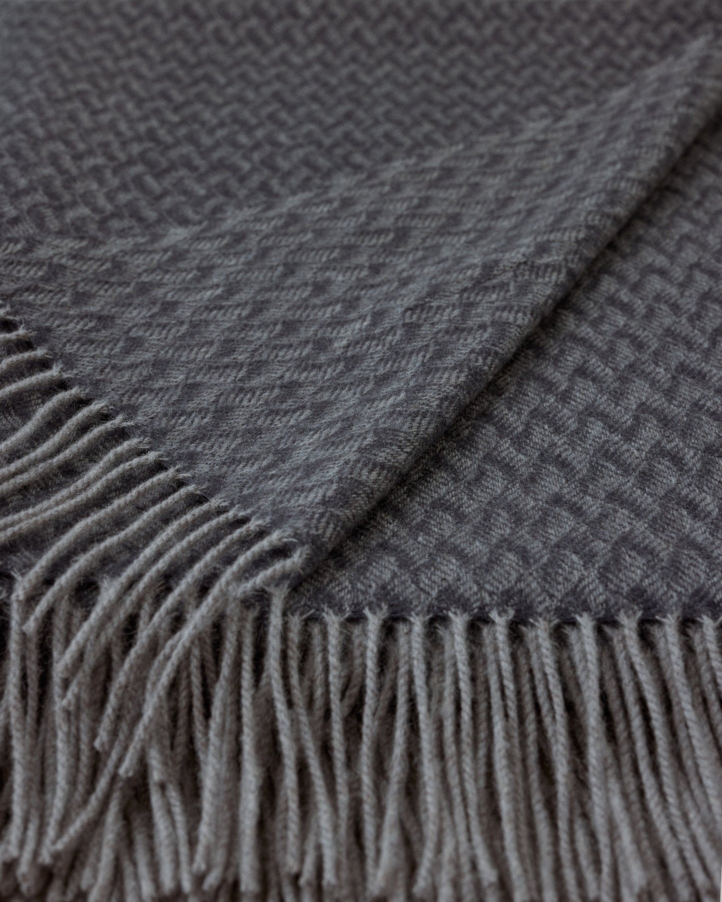 Charcoal Wool Blanket