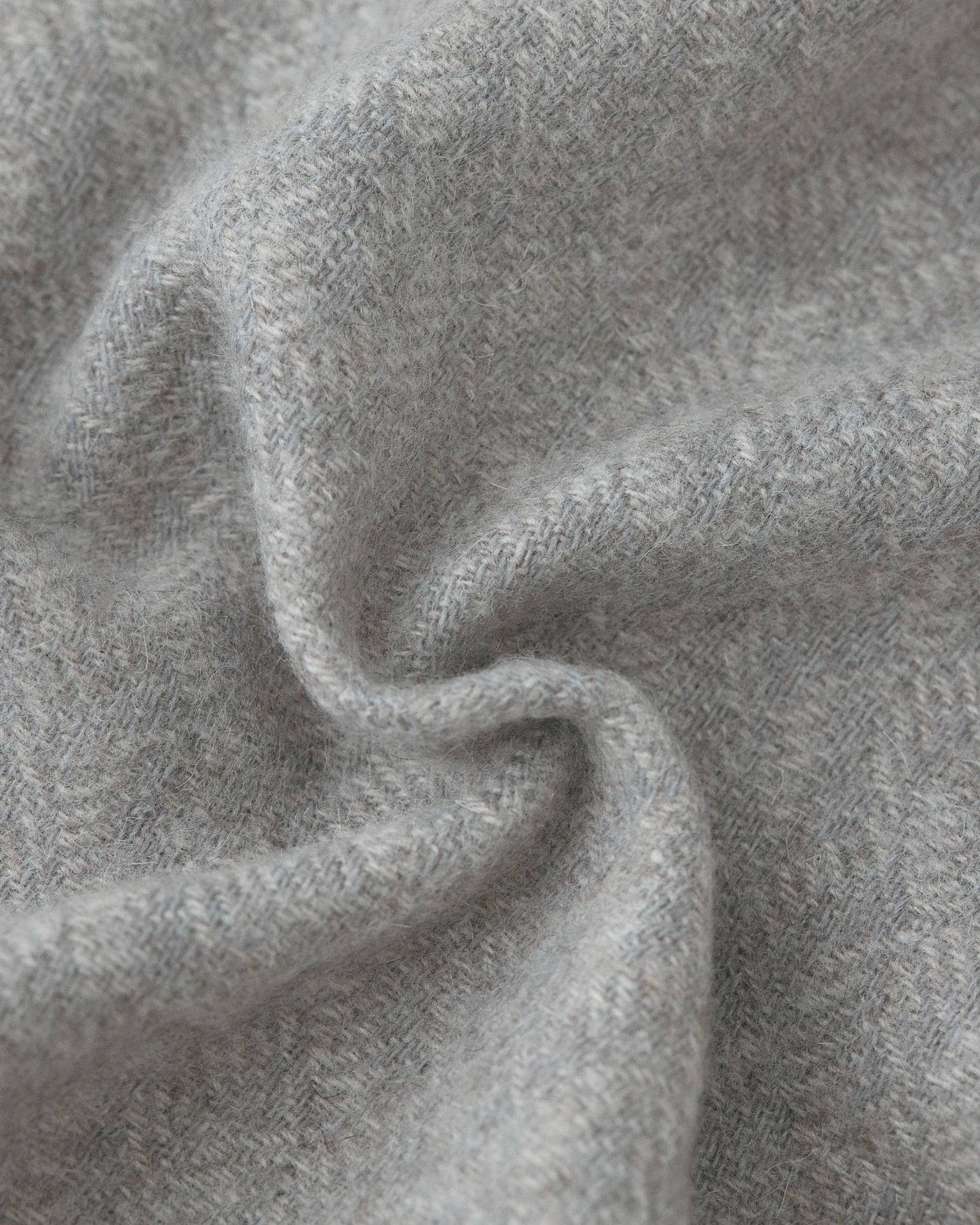 Pearl Grey Wool Blanket