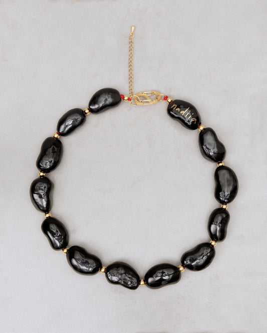 Black "Beans" Necklace