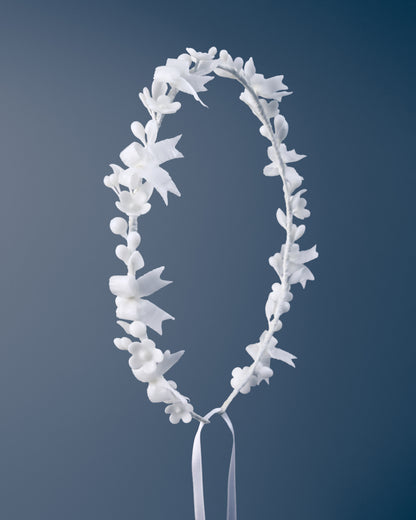 Wax Wreath “Bows in Bloom”