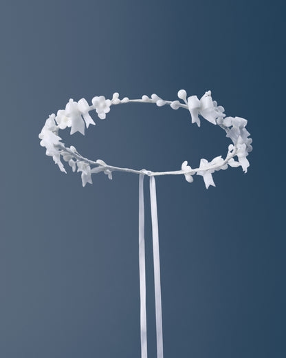 Wax Wreath “Bows in Bloom”