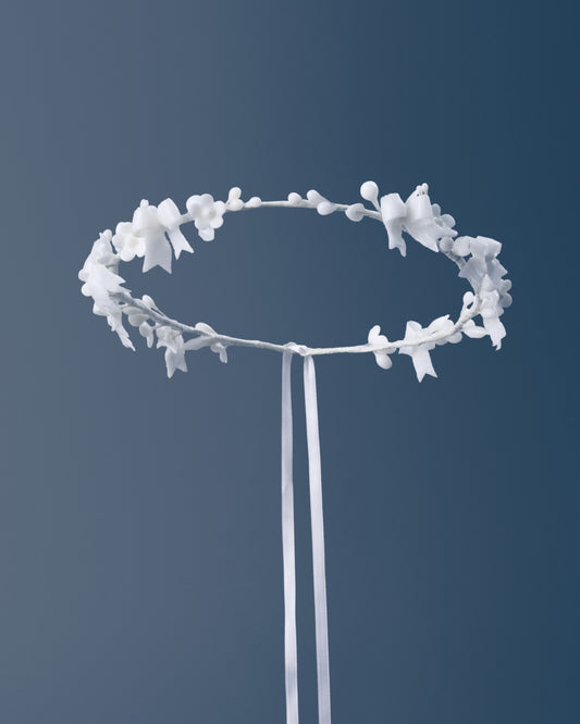 Wax Wreath “Bows in Bloom”