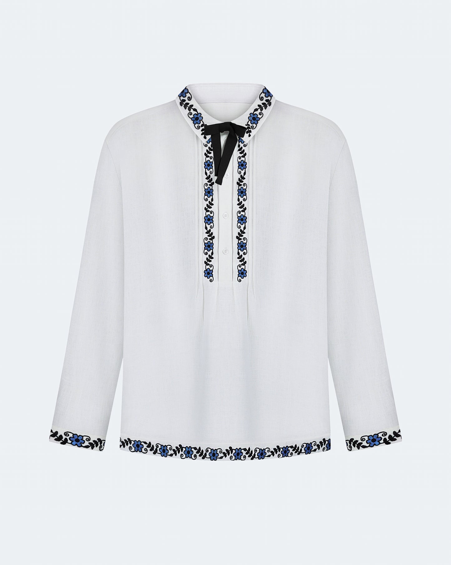 Купіть виріб ручної роботи Men's shirt with removable ribbon "Ivasyk" від Nadiia World. Ідеальний вибір для додавання вишуканості та шарму до вашого житлового простору або колекції особистих аксесуарів.