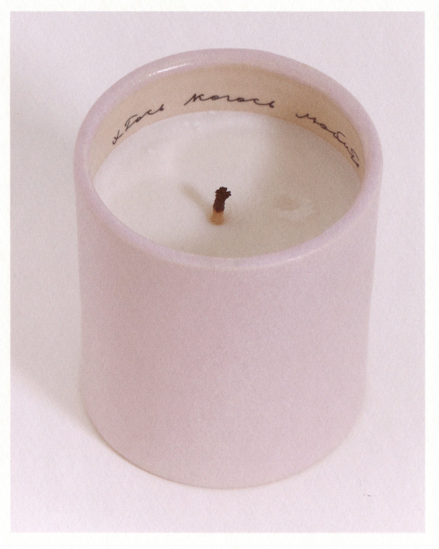 Scented candle in a ceramic cup "Someone Loves Someone"