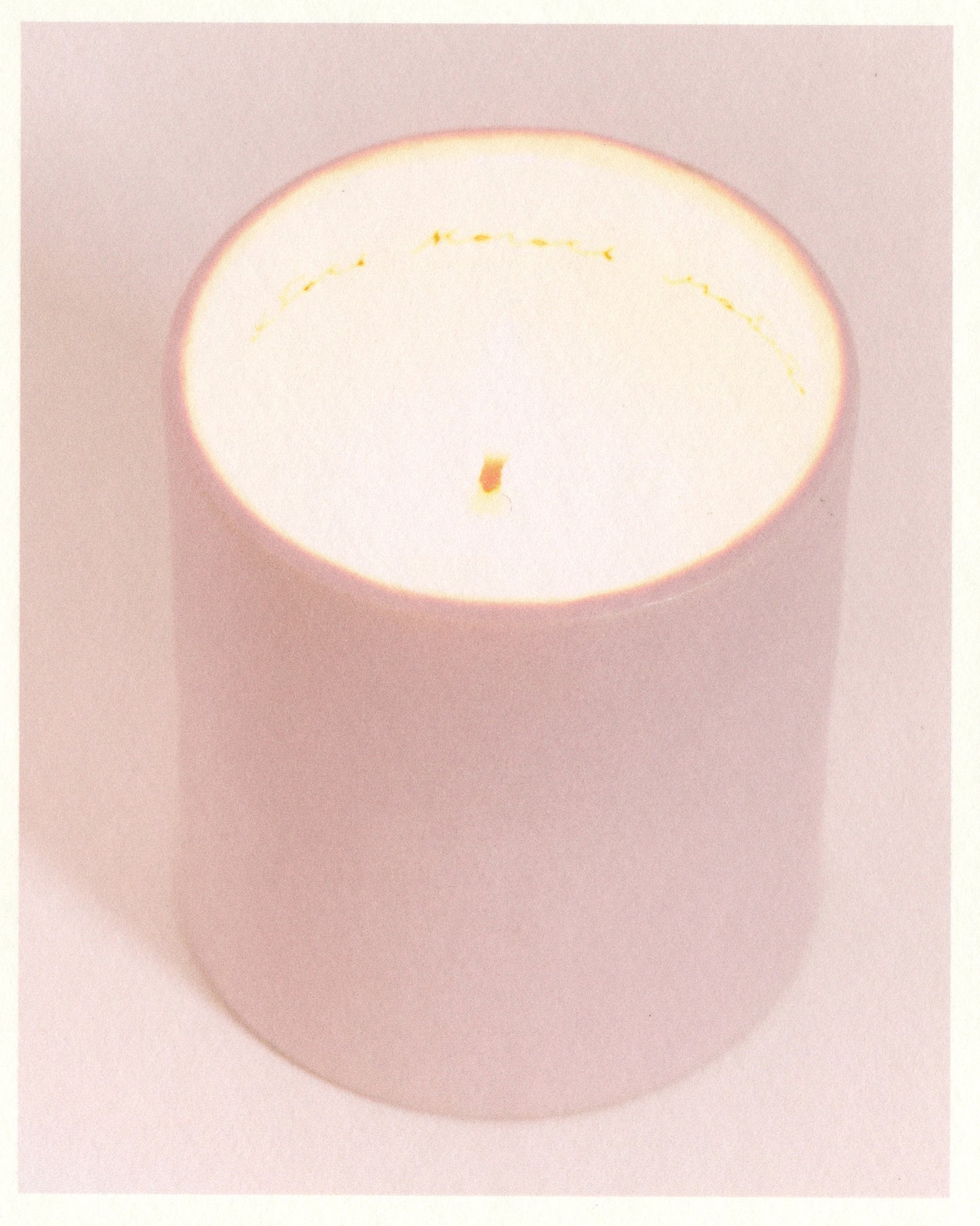 Scented candle in a ceramic cup "Someone Loves Someone"