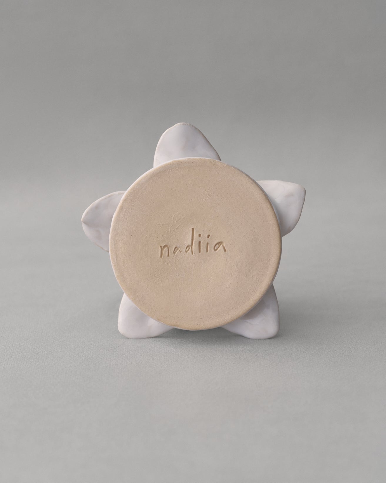 Ceramic flower candle holder “Ruzha”