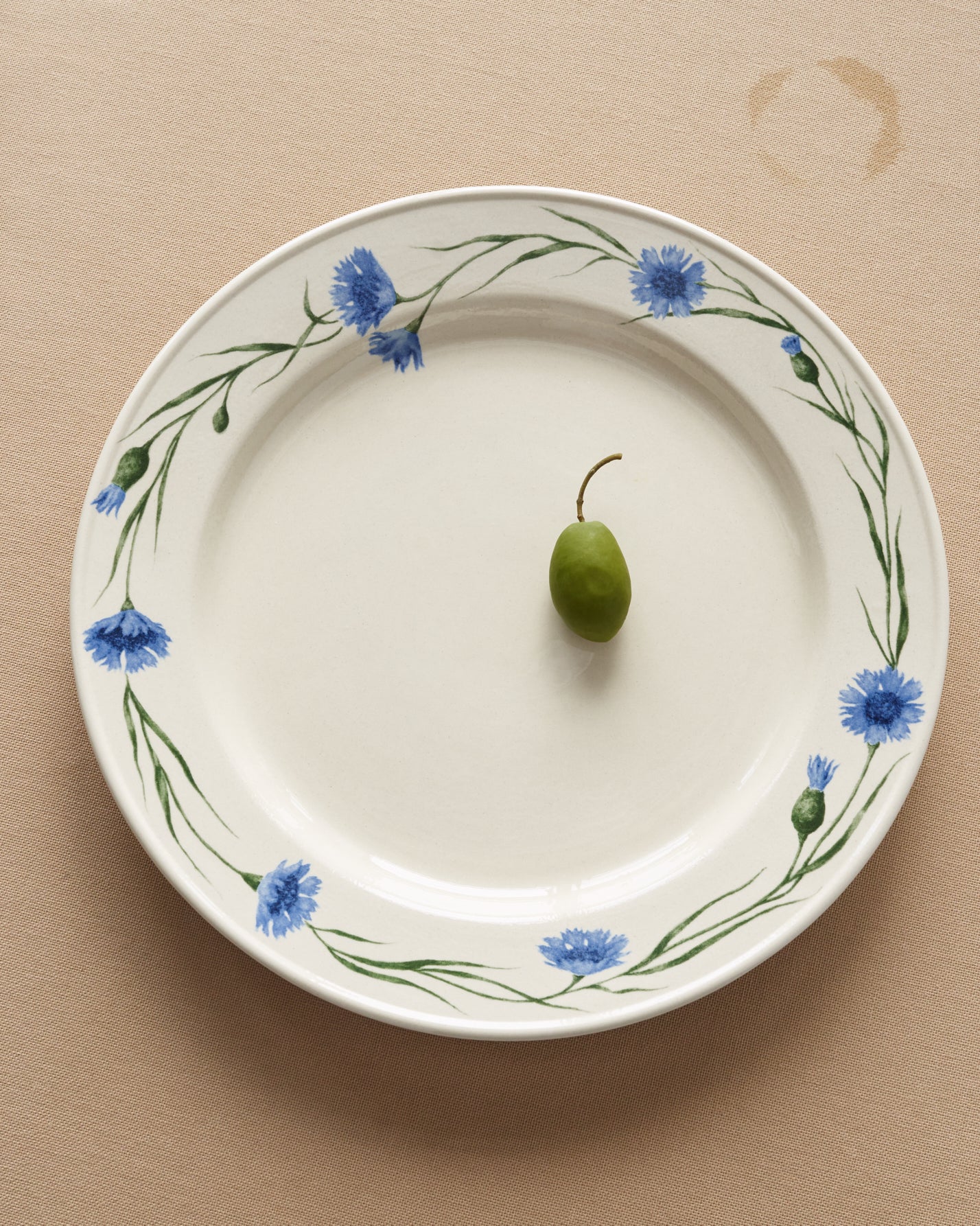 Porcelain plate "Cornflowers"