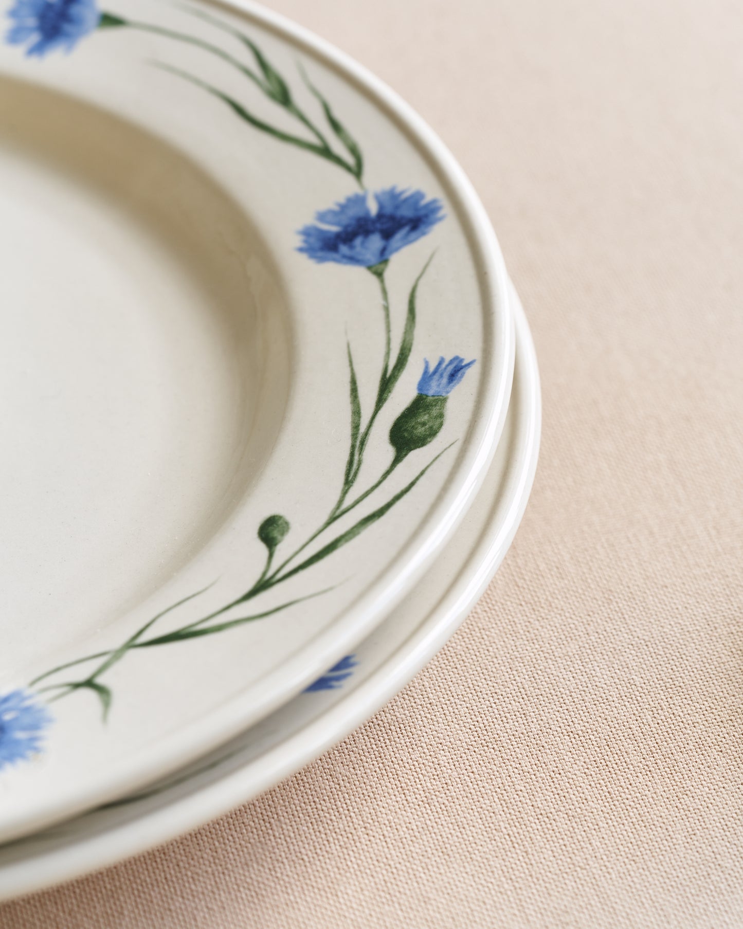 Porcelain plate "Cornflowers"