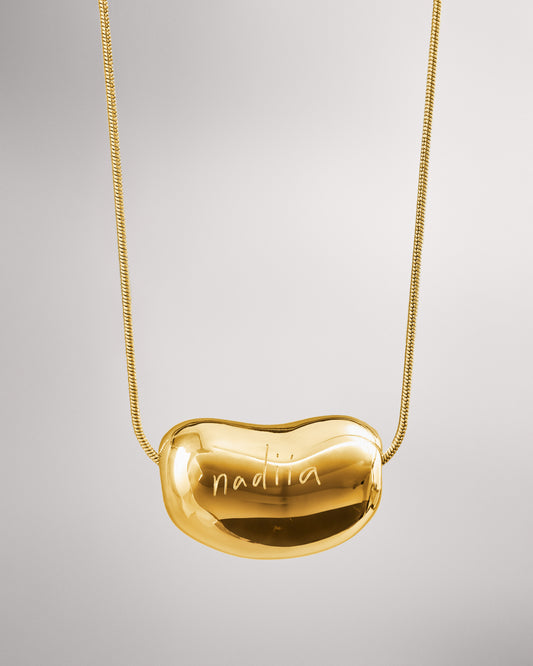 Golden "Bean" Pendant