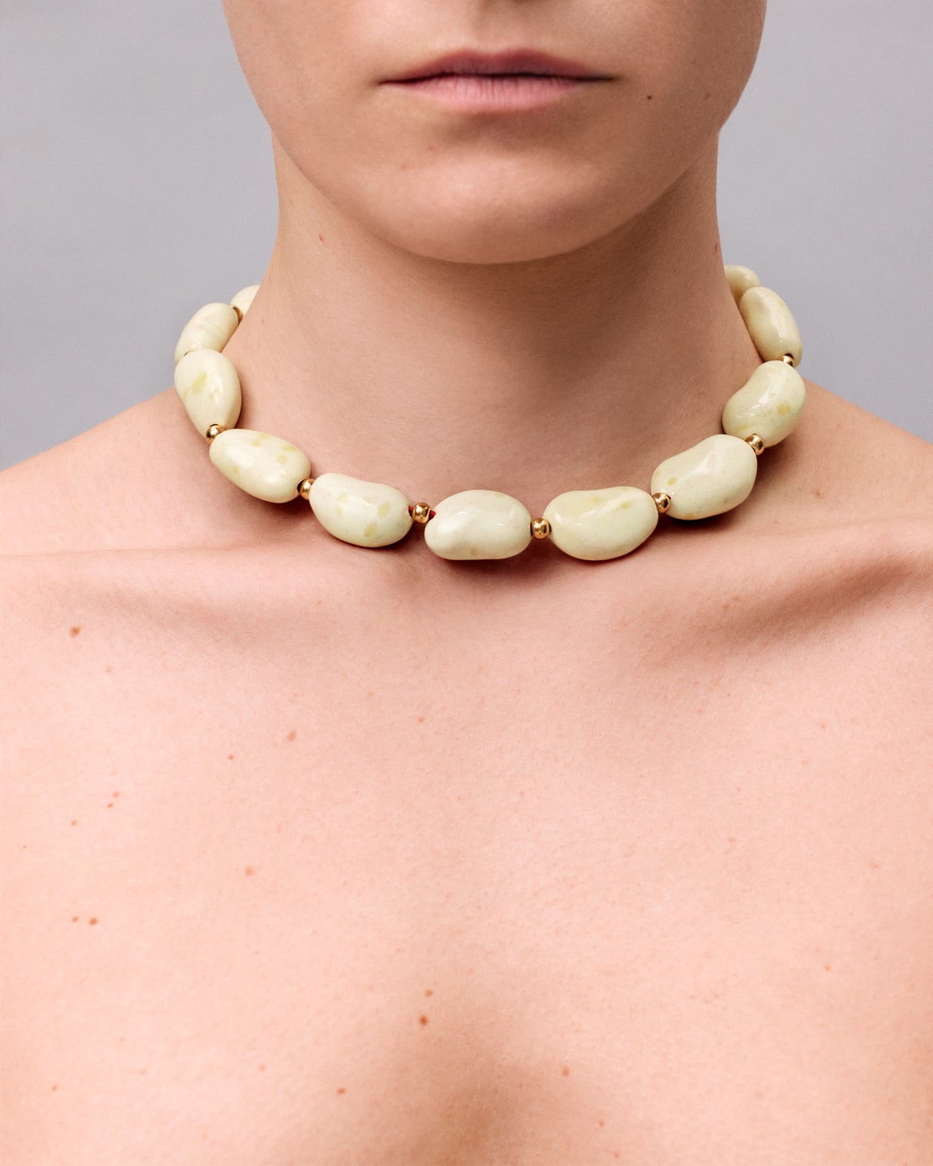 Yellow "Beans" Necklace